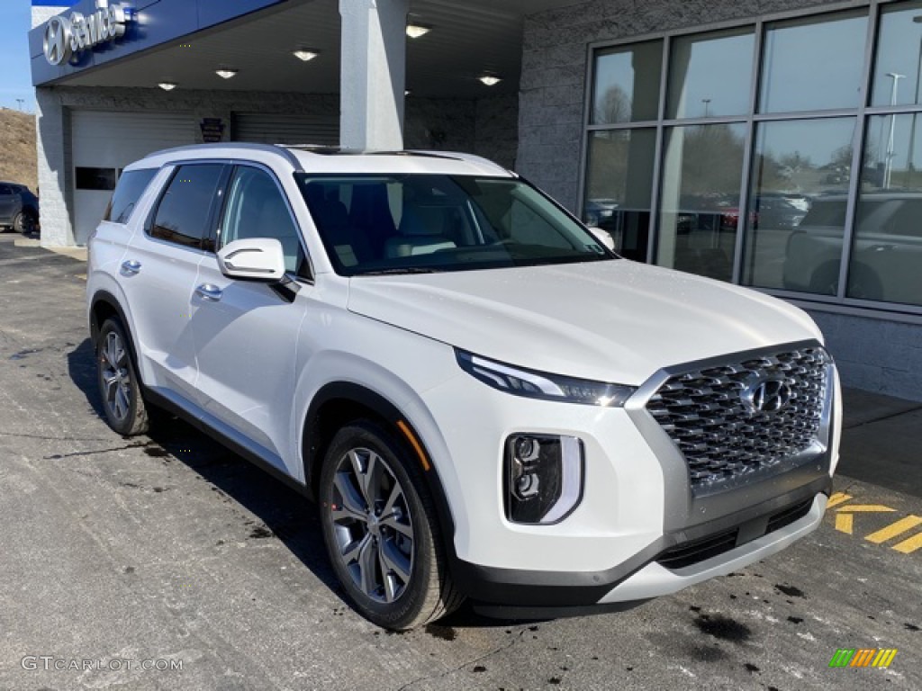 2020 Palisade SEL AWD - Hyper White / Black/Gray photo #2