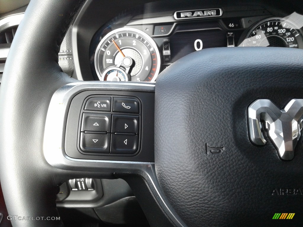 2020 Ram 2500 Laramie Crew Cab 4x4 Black Steering Wheel Photo #136928520