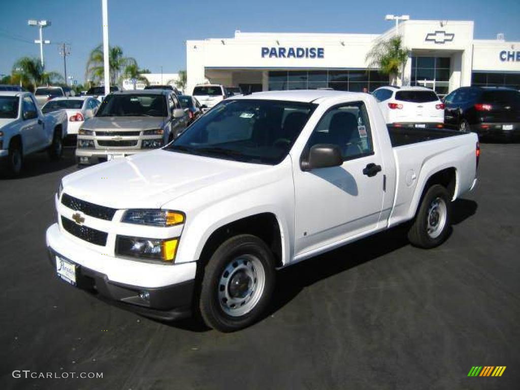 2009 Colorado Regular Cab - Summit White / Ebony photo #1