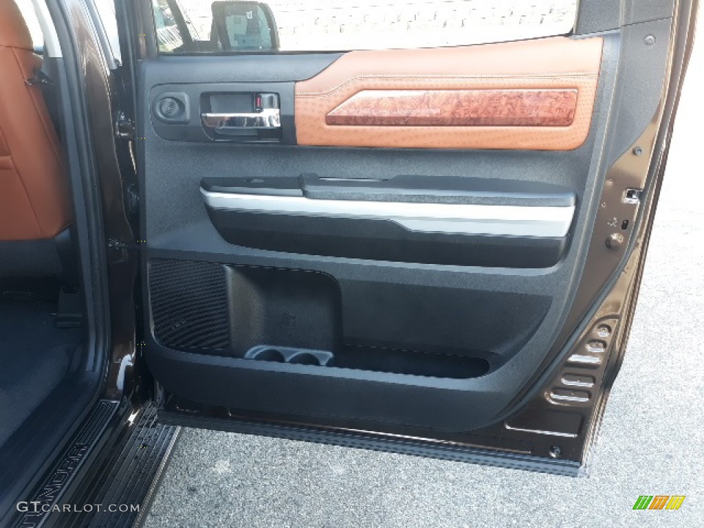 2020 Toyota Tundra 1794 Edition CrewMax 4x4 1794 Edition Brown/Black Door Panel Photo #136932735