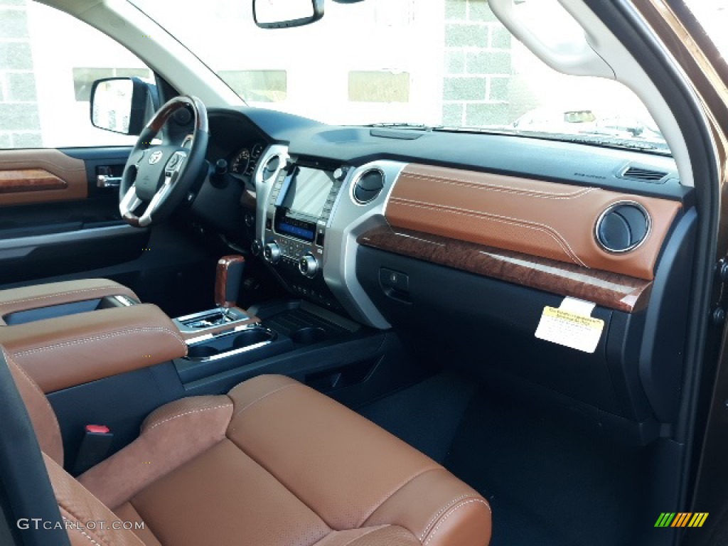 2020 Toyota Tundra 1794 Edition CrewMax 4x4 1794 Edition Brown/Black Dashboard Photo #136932750