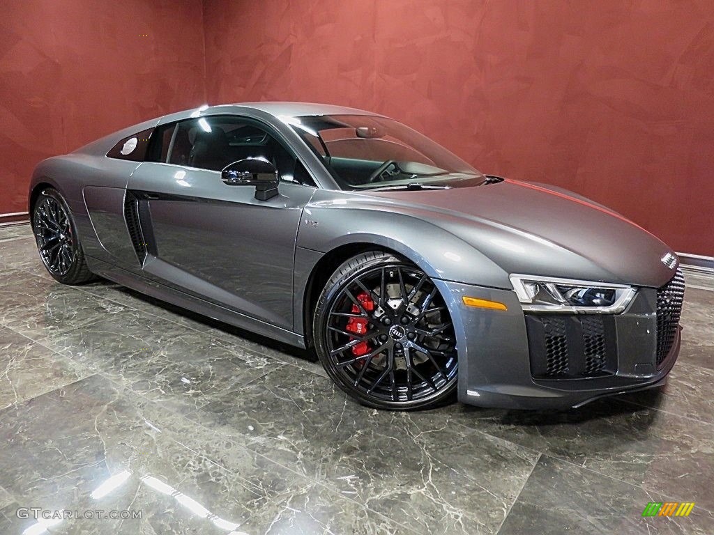 Daytona Gray Pearl 2018 Audi R8 V10 Exterior Photo #136935252