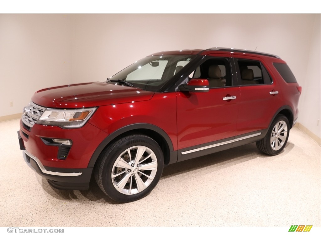 2019 Explorer Limited 4WD - Ruby Red / Medium Stone photo #3