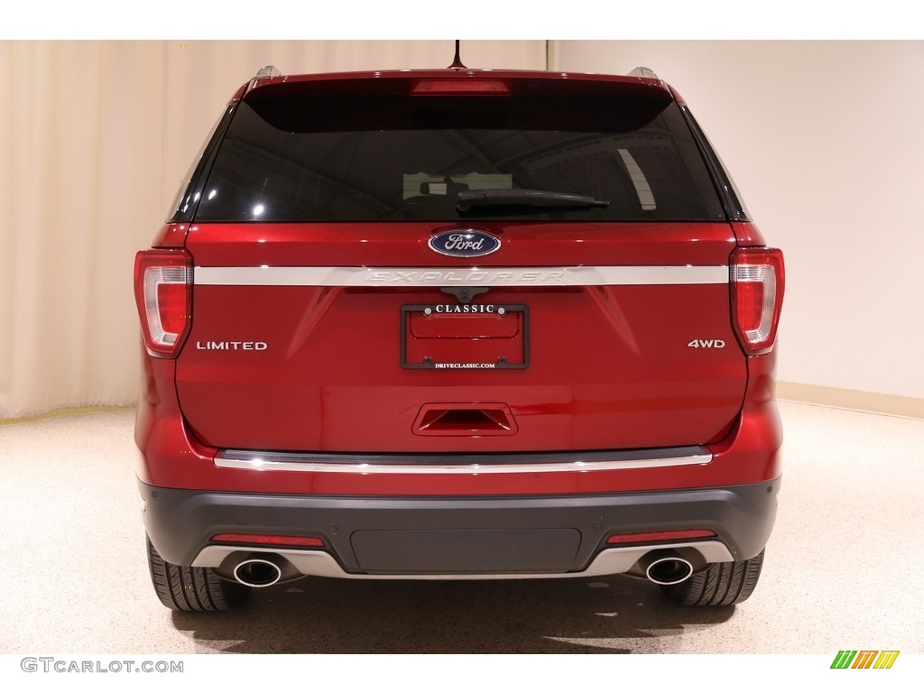 2019 Explorer Limited 4WD - Ruby Red / Medium Stone photo #27