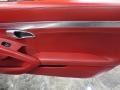 Carrera Red Natural Leather 2013 Porsche Boxster S Door Panel