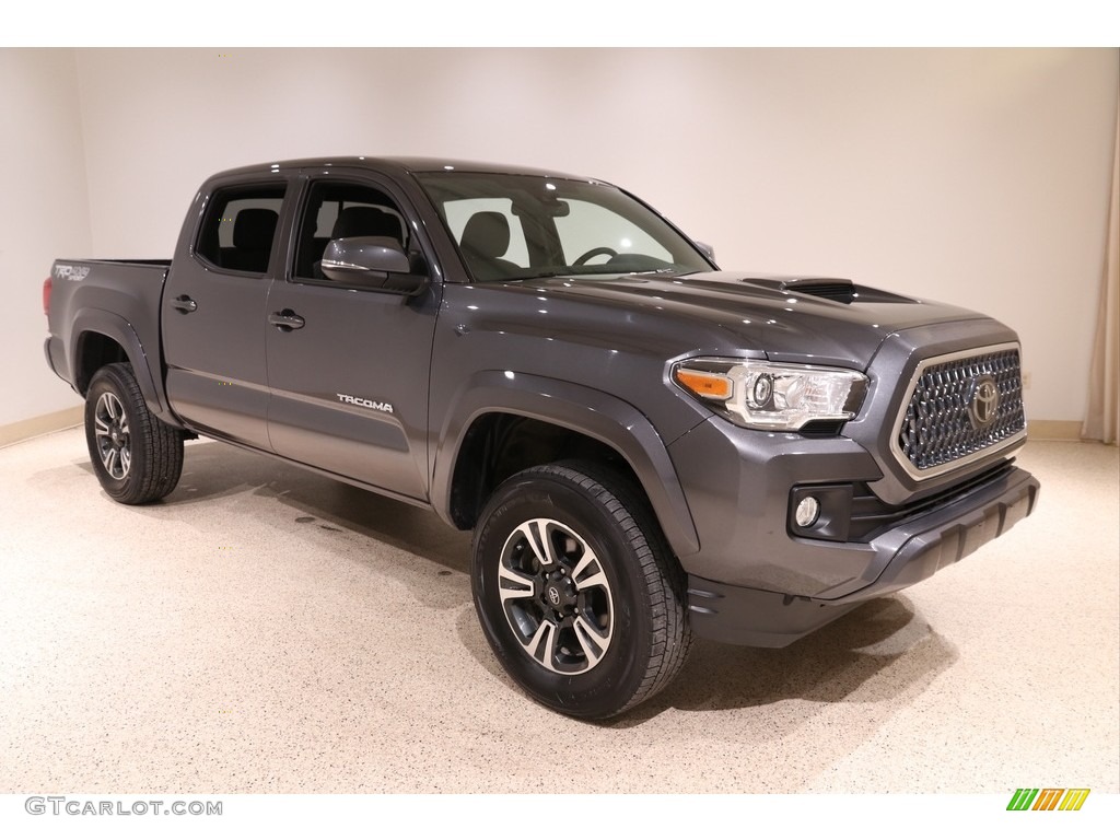Magnetic Gray Metallic 2019 Toyota Tacoma TRD Sport Double Cab 4x4 Exterior Photo #136942272