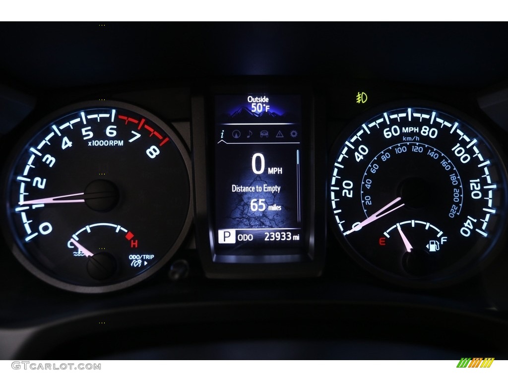 2019 Toyota Tacoma TRD Sport Double Cab 4x4 Gauges Photo #136942401