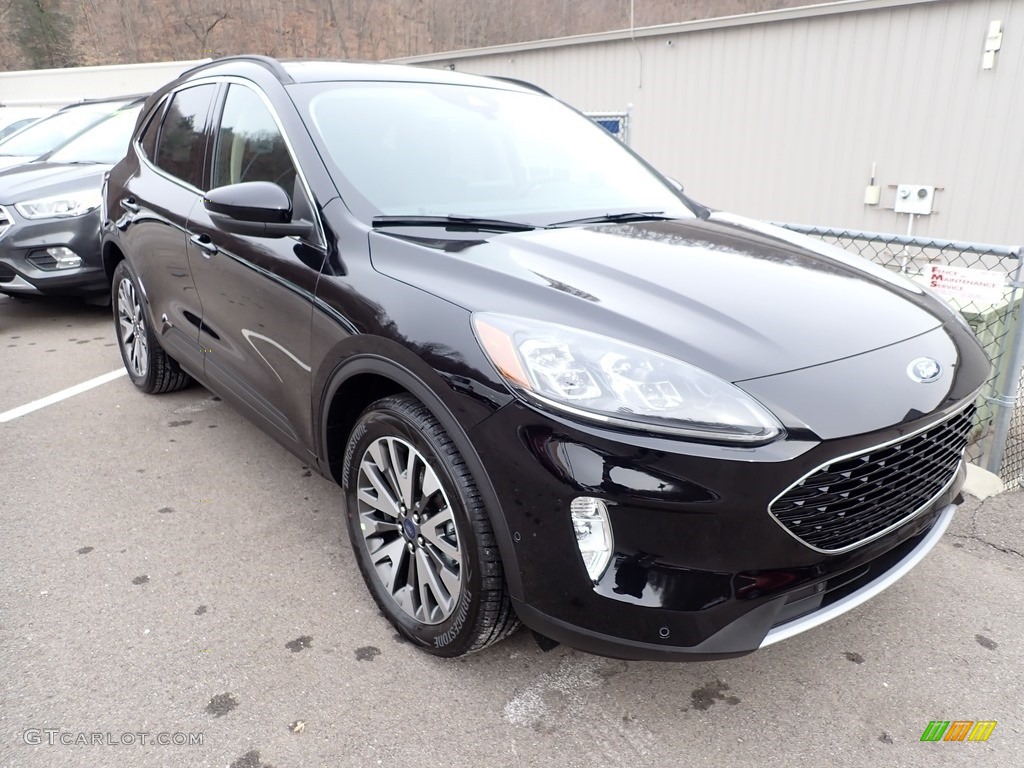 2020 Escape Titanium Hybrid 4WD - Agate Black Metallic / Ebony Black photo #3