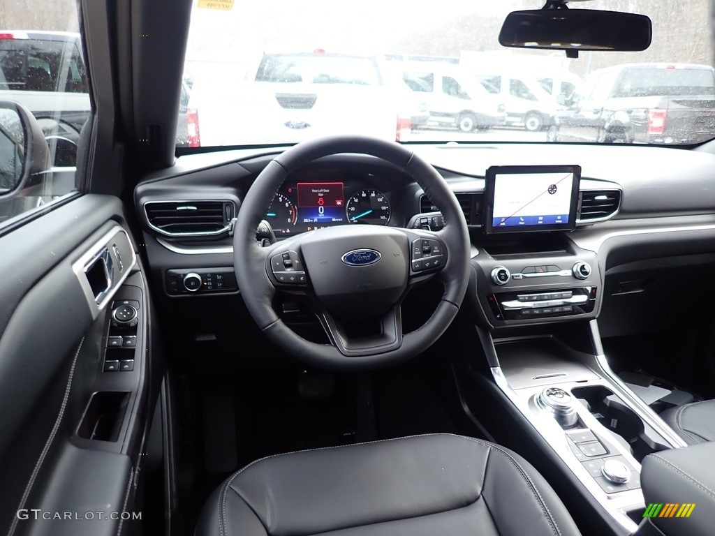 Ebony Interior 2020 Ford Explorer XLT 4WD Photo #136945404