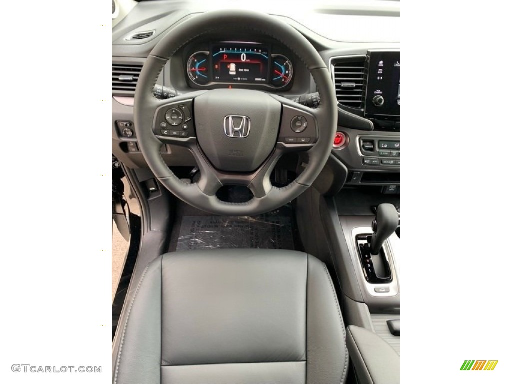 2020 Honda Pilot EX-L AWD Black Steering Wheel Photo #136947921
