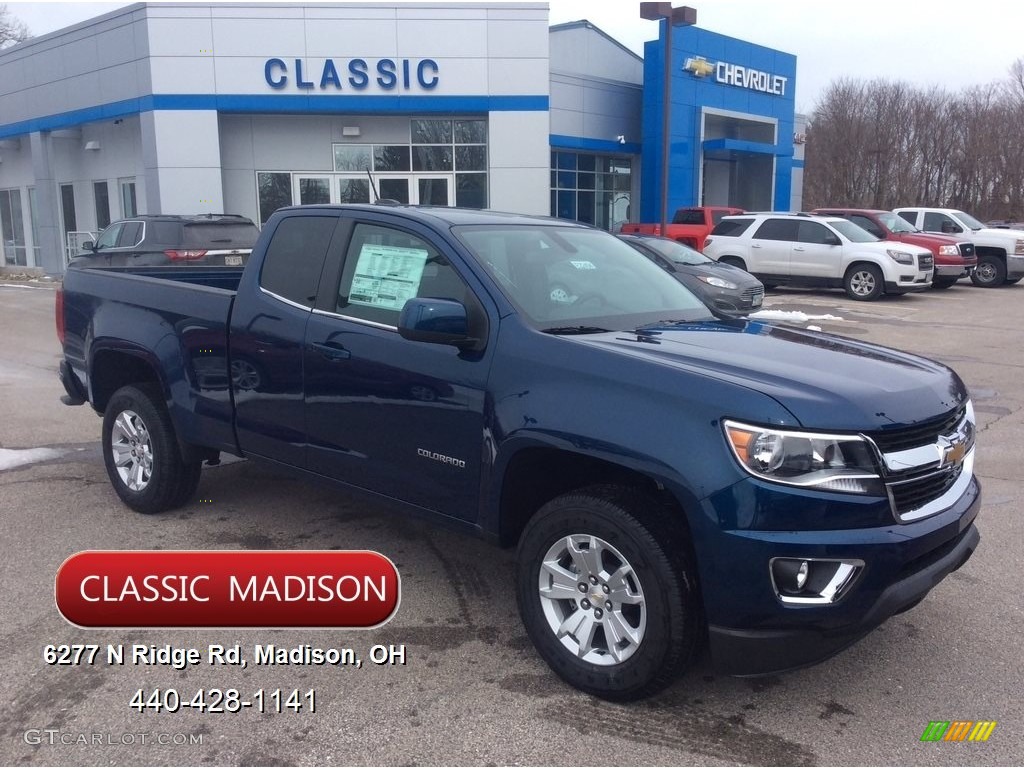 2020 Colorado LT Extended Cab - Pacific Blue Metallic / Jet Black photo #1