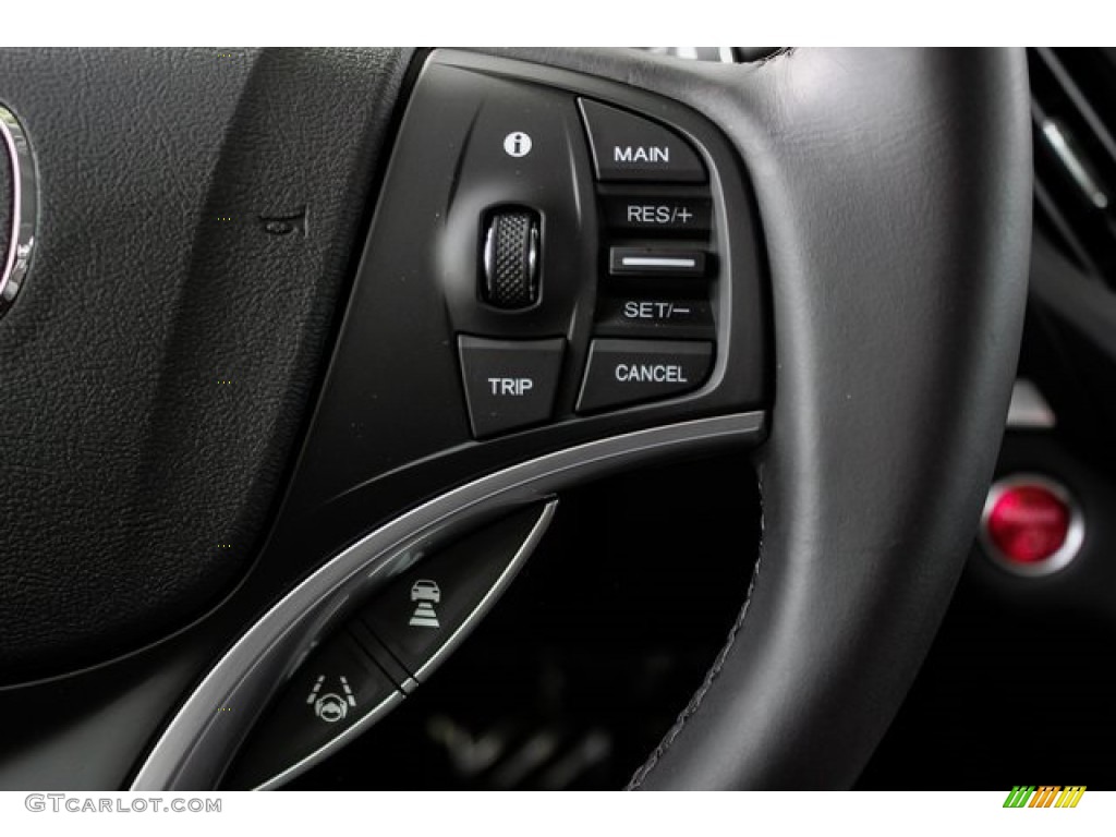 2020 Acura MDX Sport Hybrid SH-AWD Espresso Steering Wheel Photo #136949826