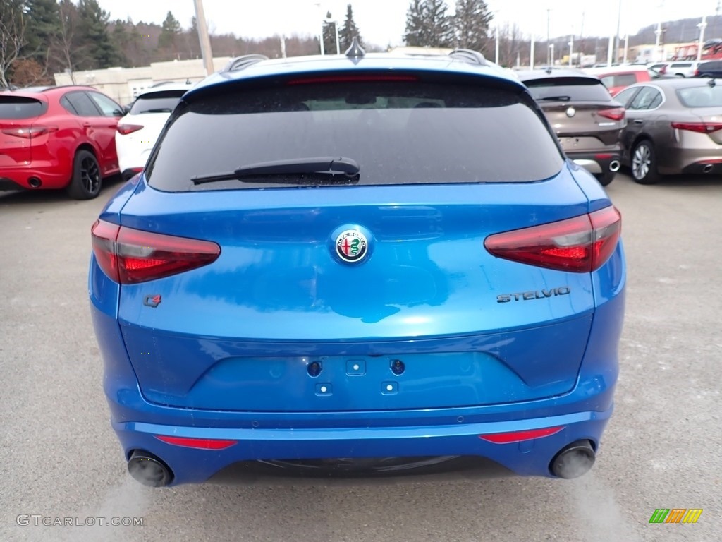 2020 Stelvio TI Sport AWD - Misano Blue Metallic / Black photo #5