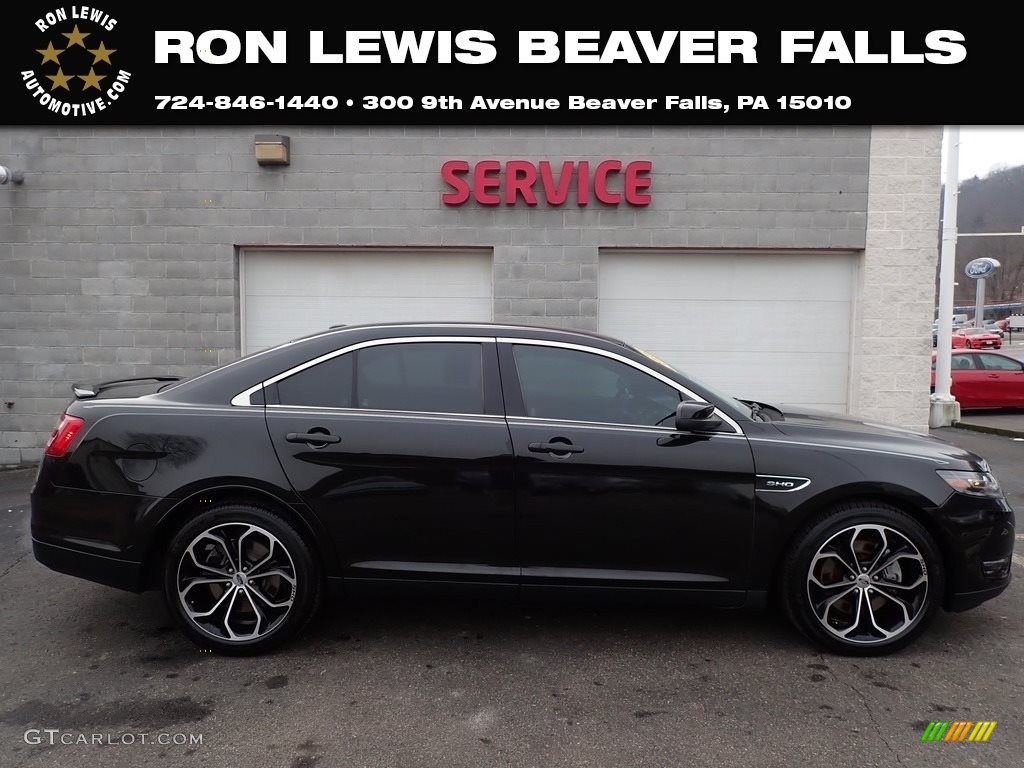 2015 Taurus SHO AWD - Tuxedo Black Metallic / SHO Charcoal Black/Mayan Gray photo #1