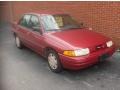 1995 Electric Current Red Metallic Ford Escort LX Sedan  photo #8