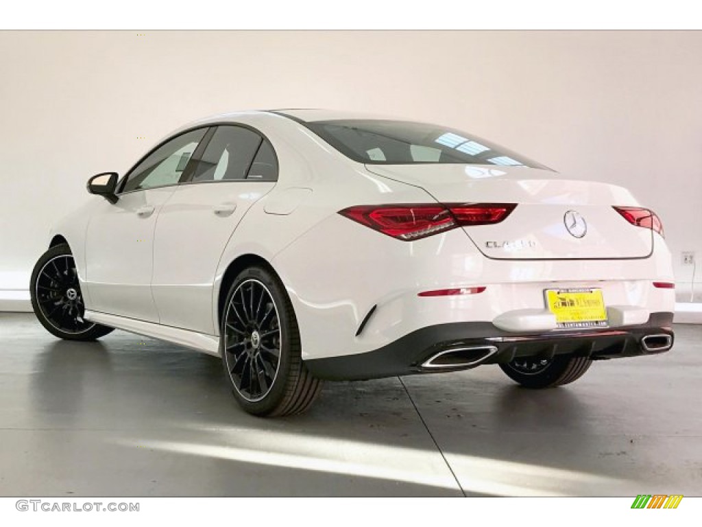 2020 CLA 250 Coupe - Digital White Metallic / Black Dinamica w/Red stitching photo #2
