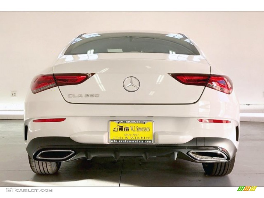 2020 CLA 250 Coupe - Digital White Metallic / Black Dinamica w/Red stitching photo #3