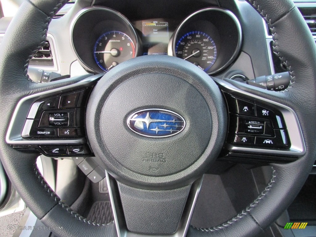 2019 Subaru Outback 2.5i Limited Slate Black Steering Wheel Photo #136953492