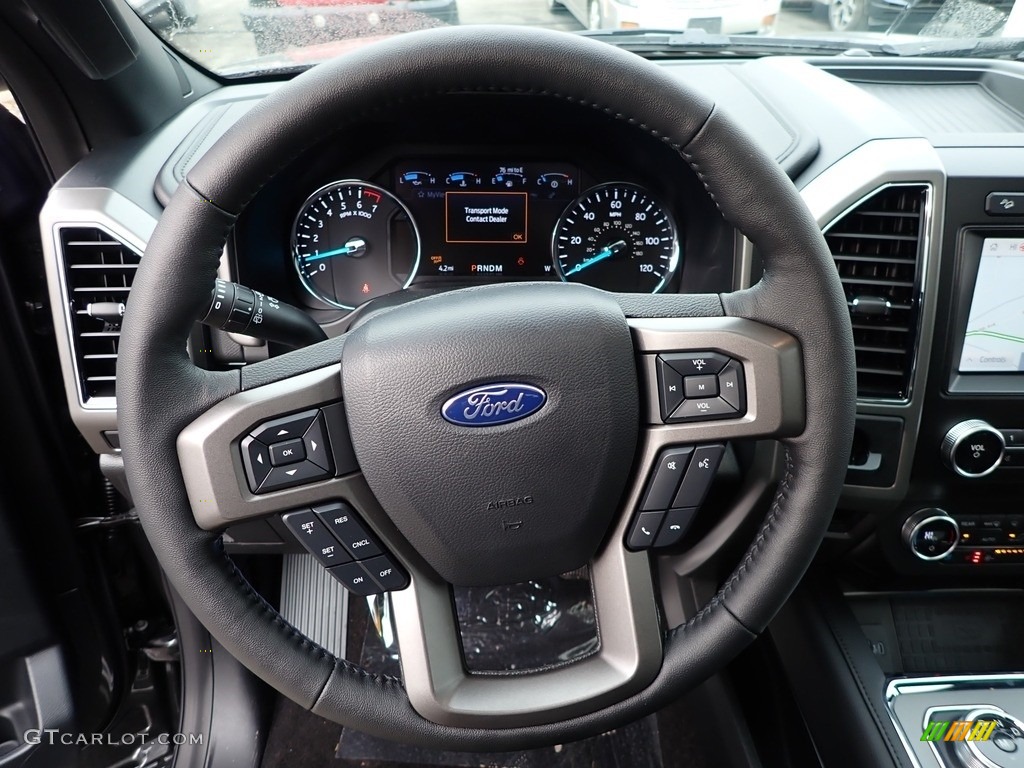 2020 Ford Expedition XLT 4x4 Ebony Steering Wheel Photo #136953921