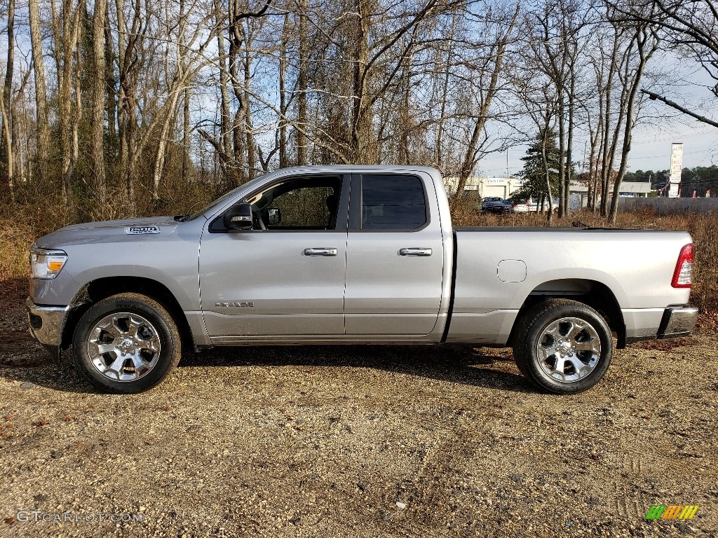 2020 1500 Big Horn Quad Cab 4x4 - Billet Silver Metallic / Light Mountain Brown/Black photo #3