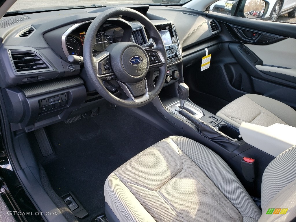 2020 Impreza Premium Sedan - Crystal Black Silica / Ivory photo #8