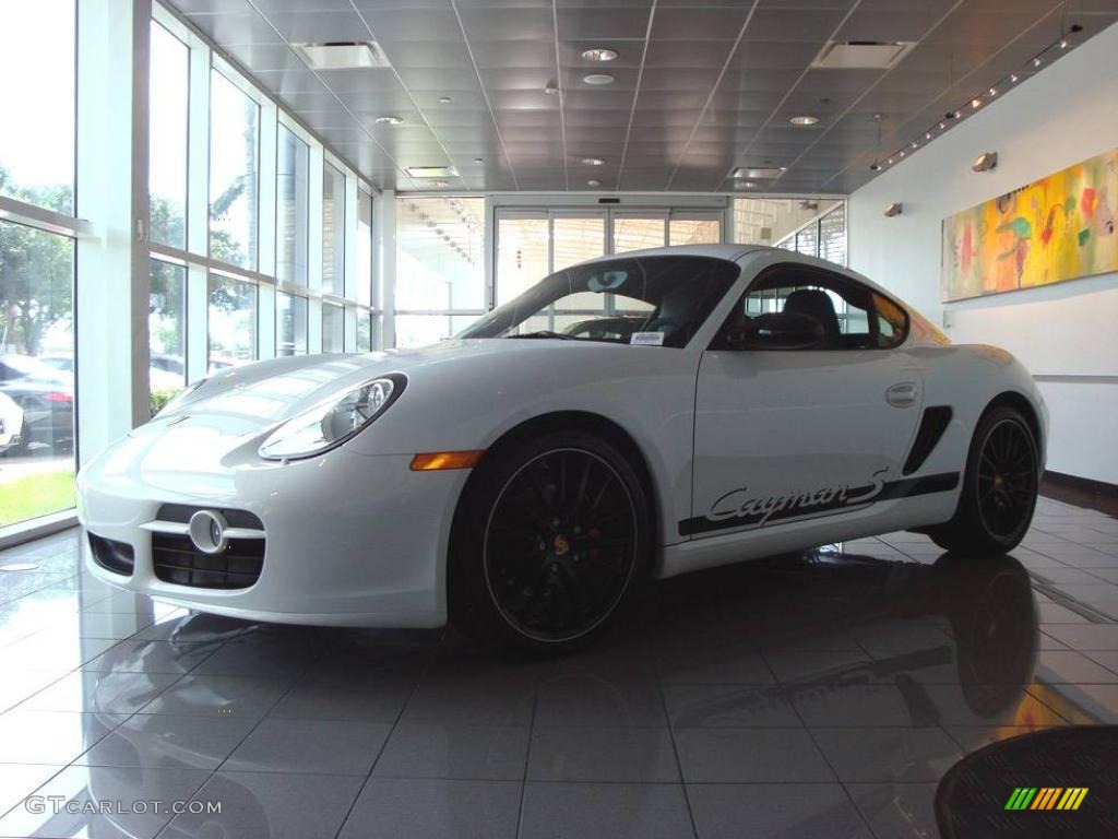 2008 Cayman S Sport - Carrara White / Black photo #2