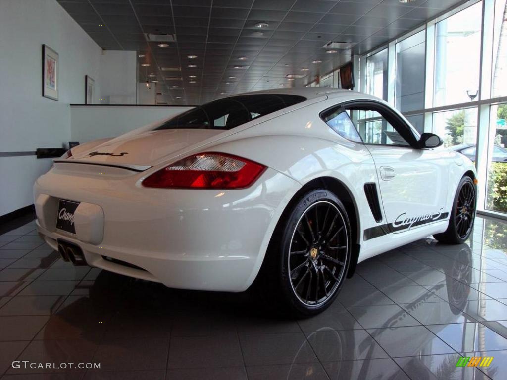2008 Cayman S Sport - Carrara White / Black photo #3