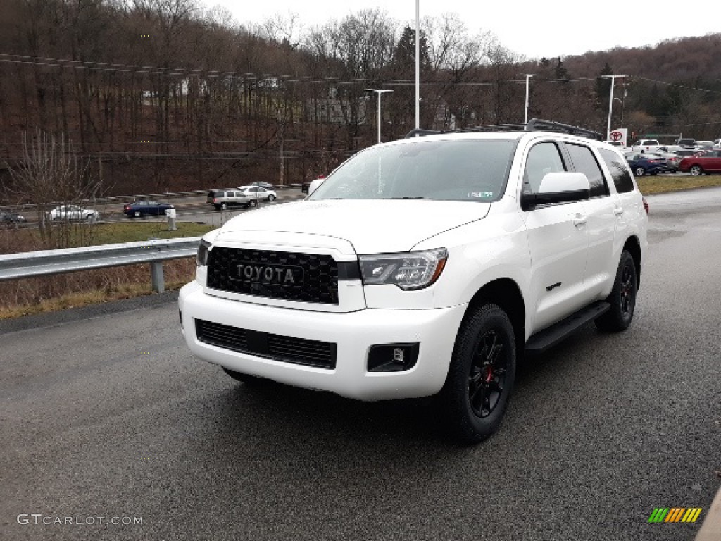 2020 Sequoia TRD Pro 4x4 - Super White / Black photo #46