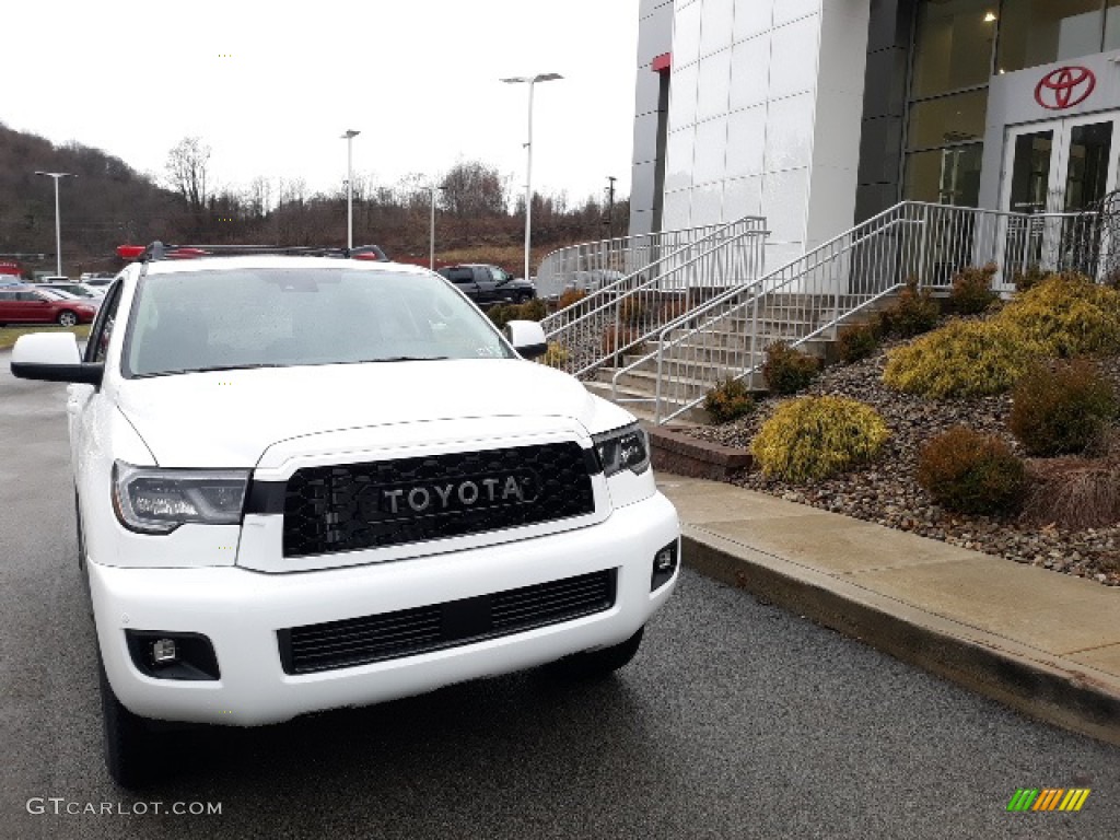 2020 Sequoia TRD Pro 4x4 - Super White / Black photo #47