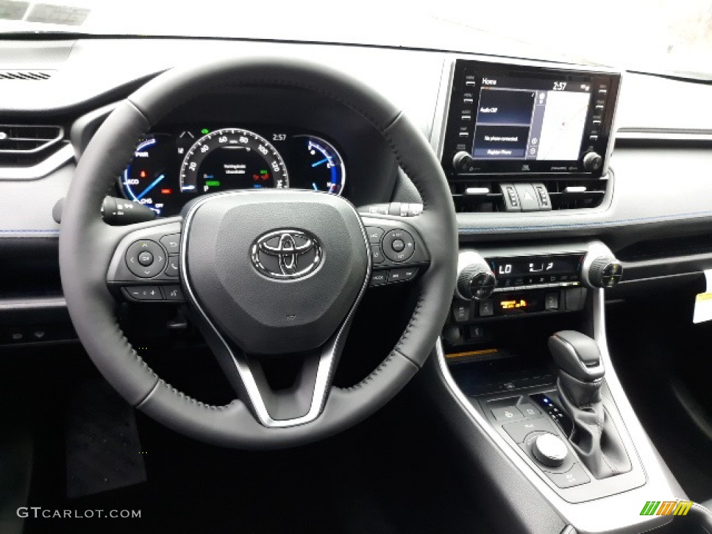 2020 Toyota RAV4 XSE AWD Hybrid Black Dashboard Photo #136959195