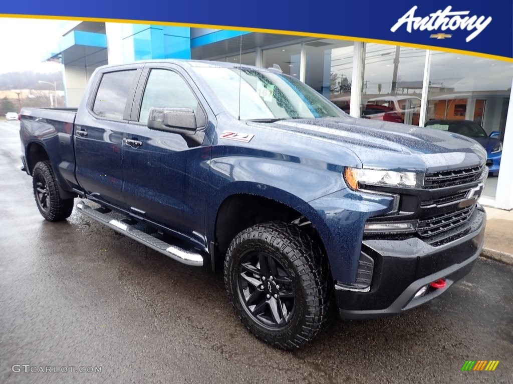 2020 Silverado 1500 LT Trail Boss Crew Cab 4x4 - Northsky Blue Metallic / Jet Black photo #1