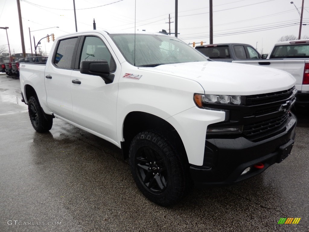 Summit White 2020 Chevrolet Silverado 1500 LT Trail Boss Crew Cab 4x4 Exterior Photo #136960707