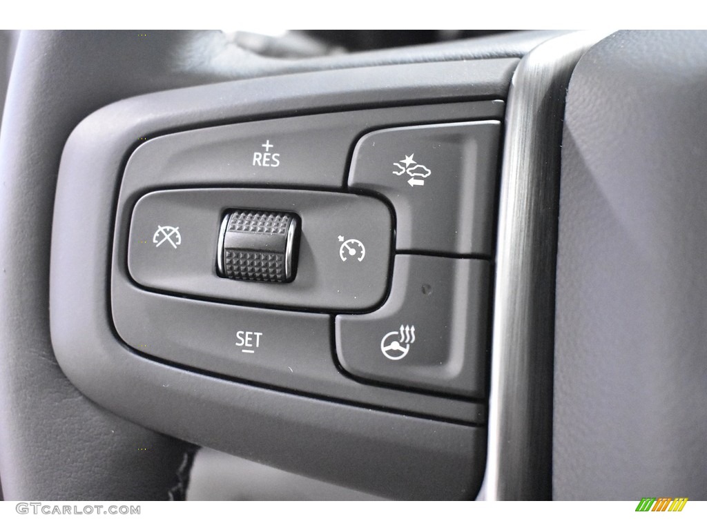2020 GMC Sierra 1500 Denali Crew Cab 4WD Jet Black Steering Wheel Photo #136961376