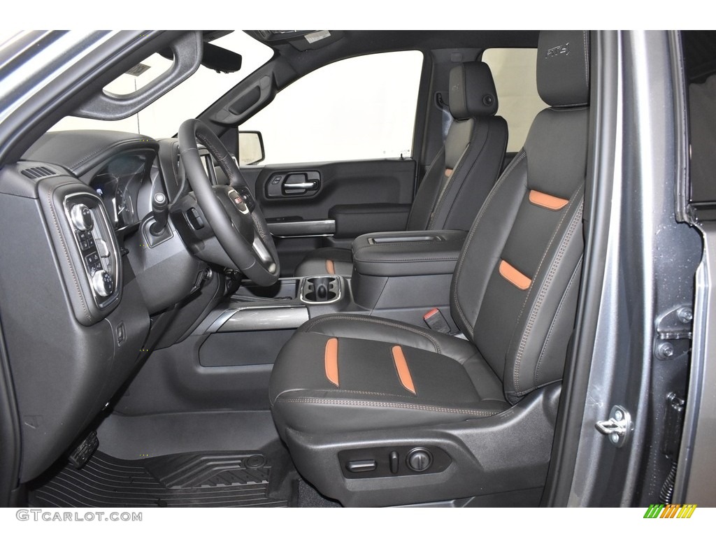 Jet Black Interior 2020 GMC Sierra 1500 AT4 Crew Cab 4WD Photo #136961721