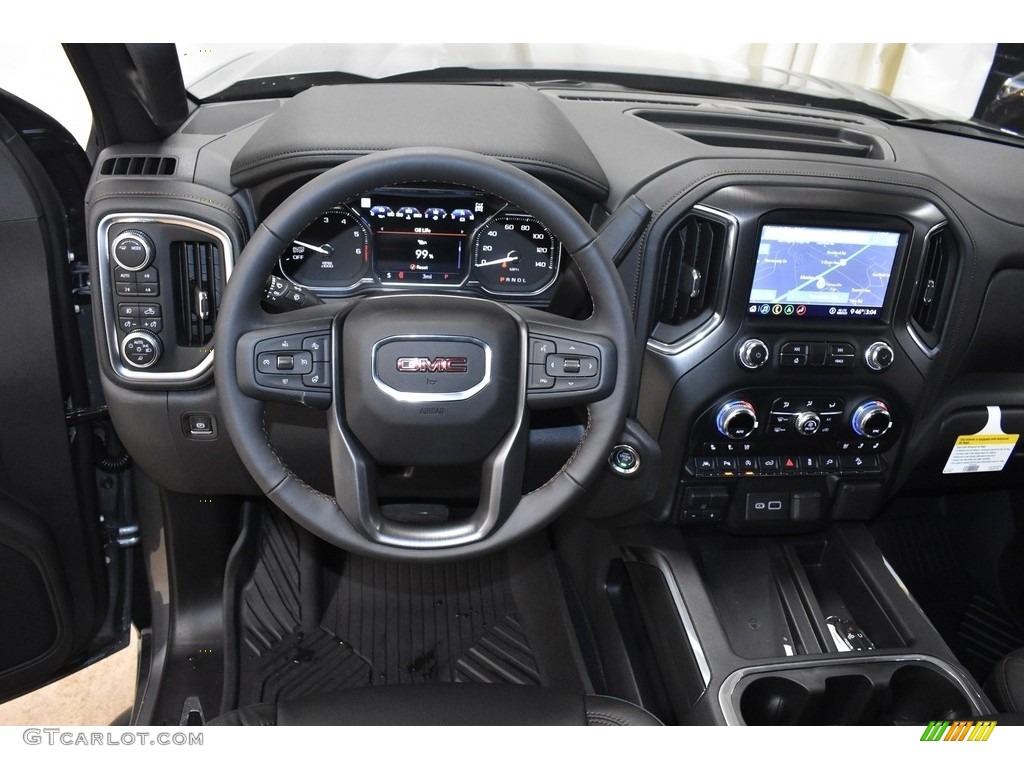 2020 GMC Sierra 1500 AT4 Crew Cab 4WD Jet Black Dashboard Photo #136961763