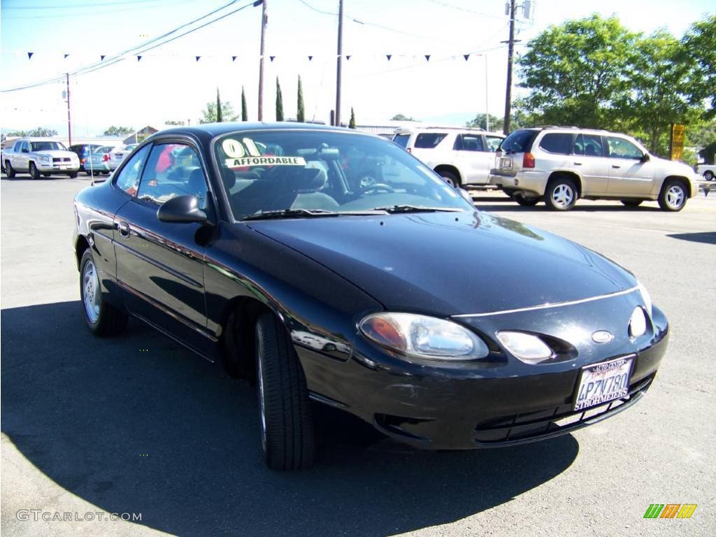 2001 Escort ZX2 Coupe - Black / Dark Charcoal photo #7