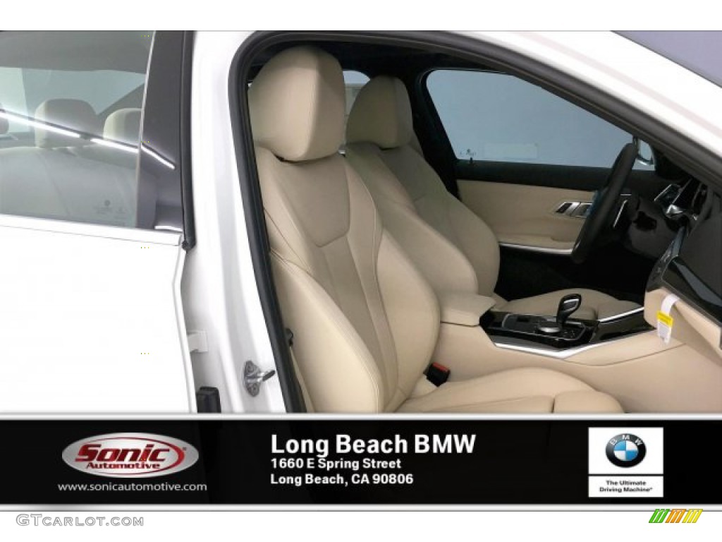 2020 3 Series 330i Sedan - Alpine White / Canberra Beige photo #7