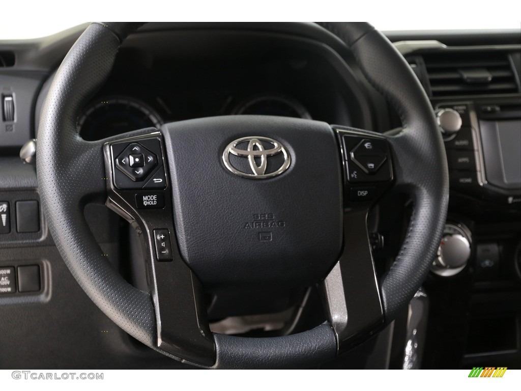 2019 Toyota 4Runner TRD Off-Road 4x4 Black Steering Wheel Photo #136963845