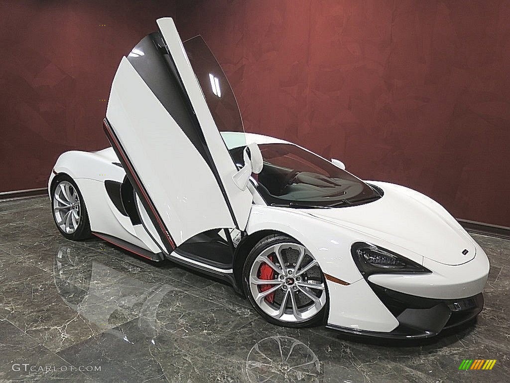 2019 570S Coupe - Silica White / Jet Black/Apex Red photo #9