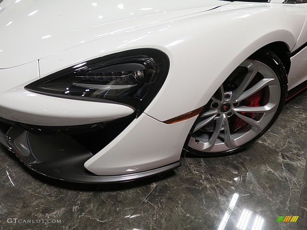 2019 570S Coupe - Silica White / Jet Black/Apex Red photo #11