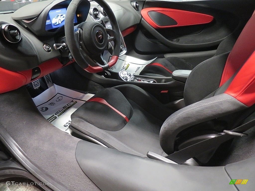 2019 570S Coupe - Silica White / Jet Black/Apex Red photo #17