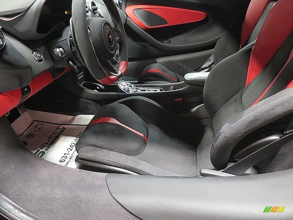 2019 570S Coupe - Silica White / Jet Black/Apex Red photo #18