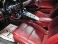 Black/Bordeaux Red 2018 Porsche 911 Turbo Cabriolet Interior Color