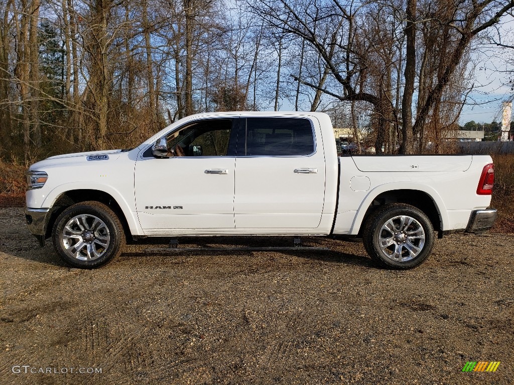 Bright White 2020 Ram 1500 Longhorn Crew Cab 4x4 Exterior Photo #136967634