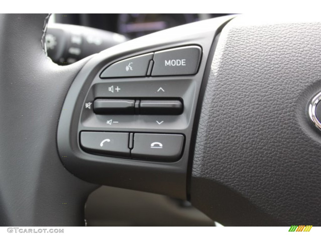 2020 Hyundai Venue SEL Black/Gray Steering Wheel Photo #136967901
