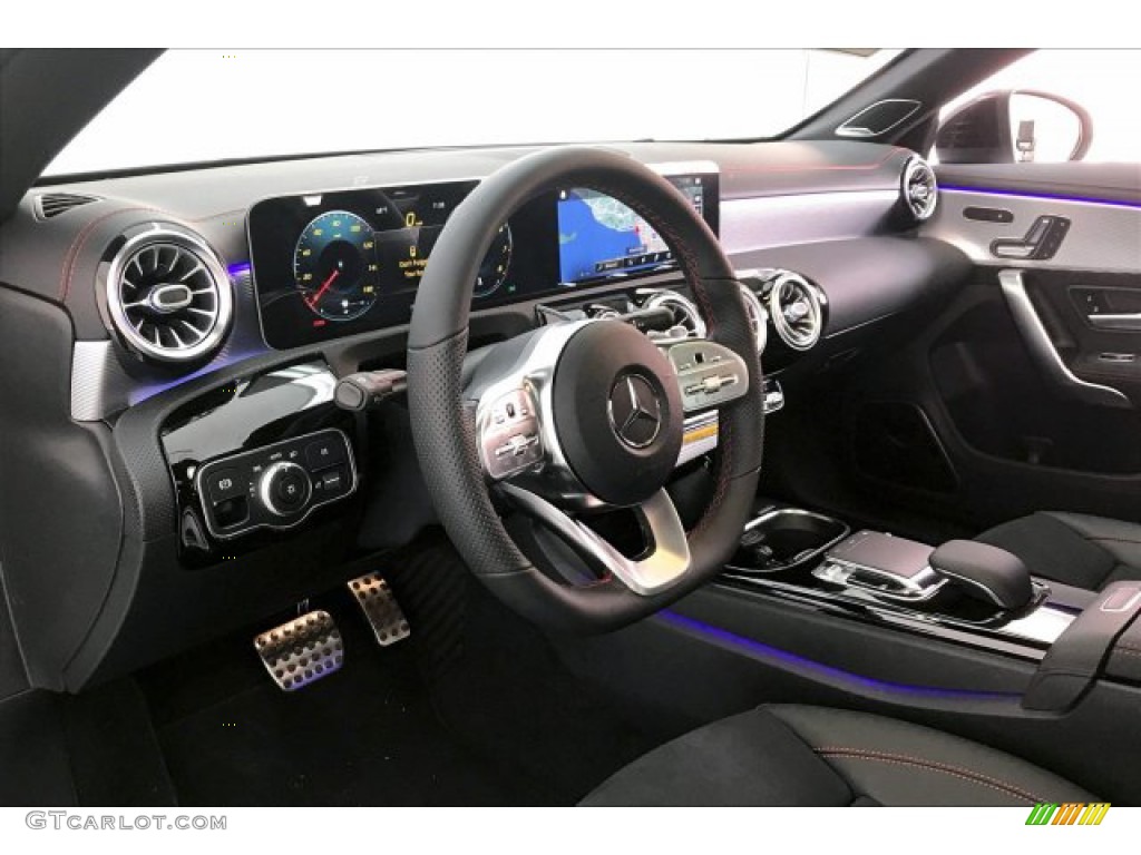 2020 CLA 250 Coupe - Digital White Metallic / Black Dinamica w/Red stitching photo #4