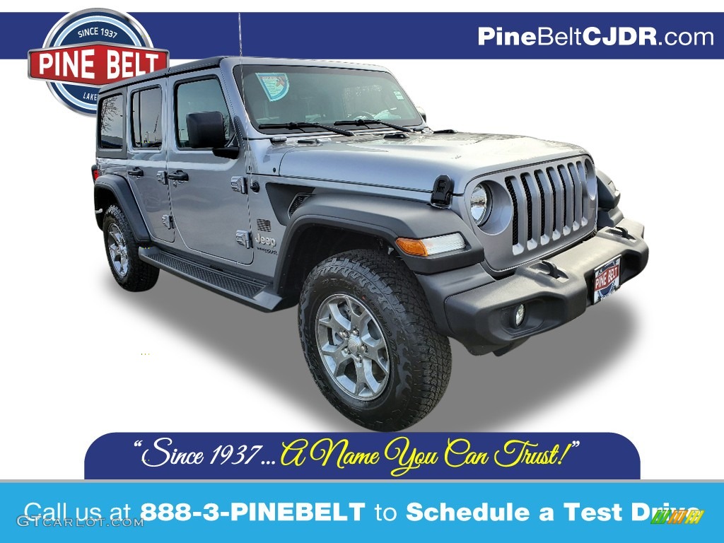 2020 Wrangler Unlimited Sport 4x4 - Billet Silver Metallic / Black photo #1