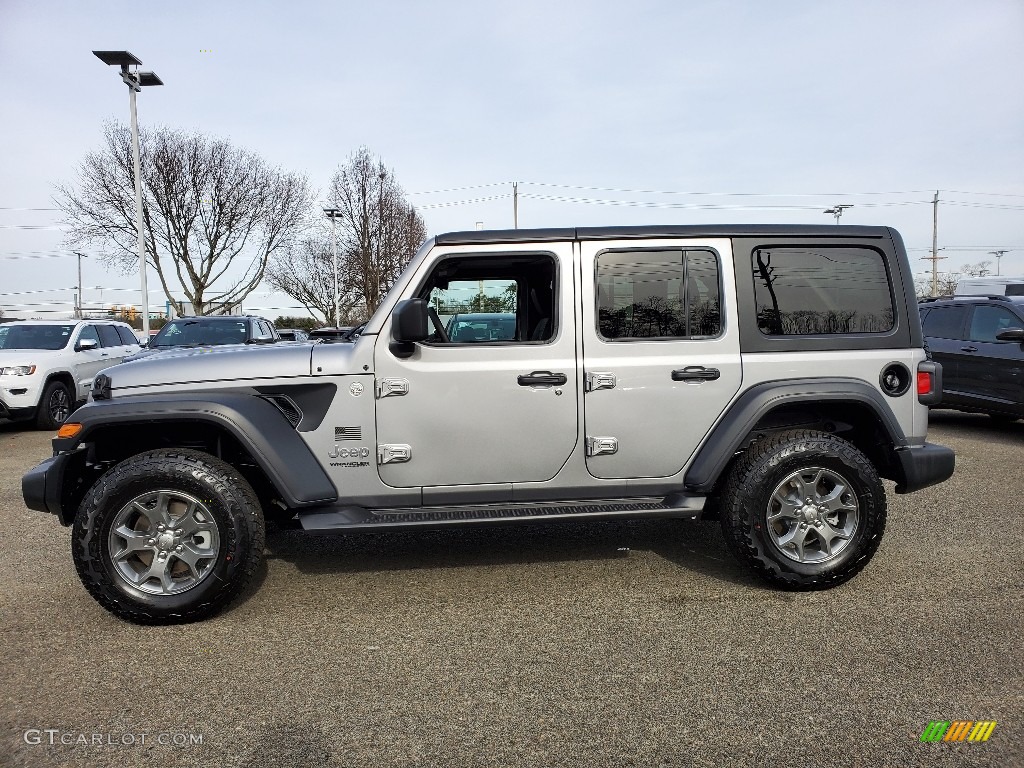 Billet Silver Metallic 2020 Jeep Wrangler Unlimited Sport 4x4 Exterior Photo #136968651