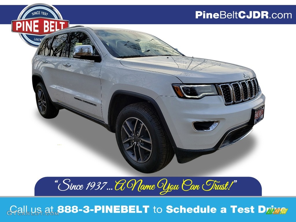 2020 Grand Cherokee Limited 4x4 - Bright White / Black photo #1