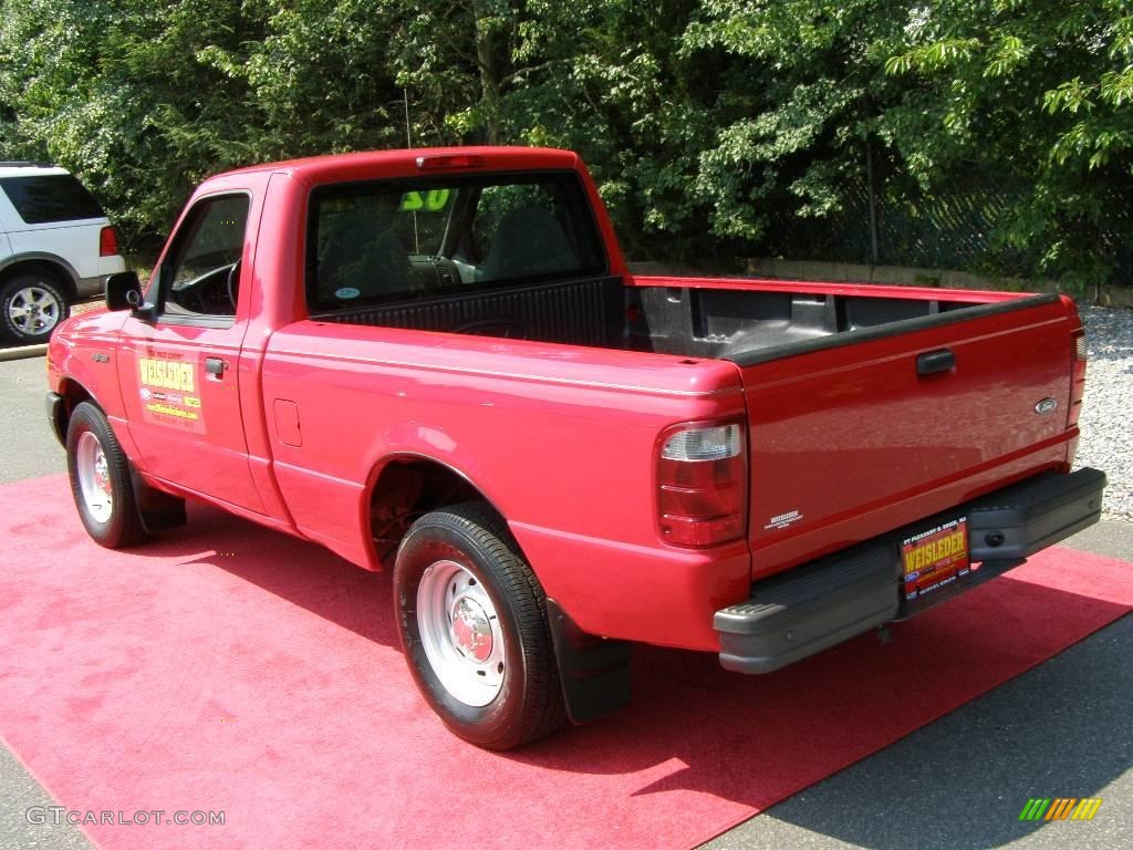 2002 Ranger XL Regular Cab - Bright Red / Dark Graphite photo #6